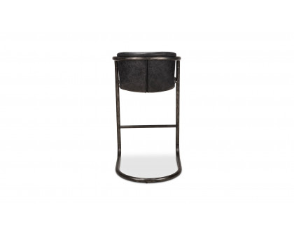 Moe's Freeman Industrial Bar Stool Set of 2 - Black