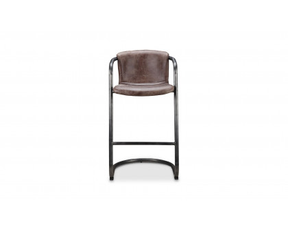 Moe's Freeman Industrial Bar Stool Set of 2 - Brown