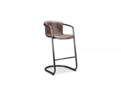 Moe's Freeman Industrial Bar Stool Set of 2 - Brown