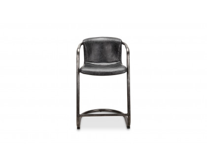 Moe's Freeman Industrial Counter Stool Set of 2 - Black