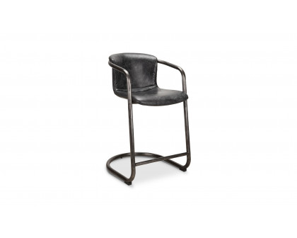 Moe's Freeman Industrial Counter Stool Set of 2 - Black