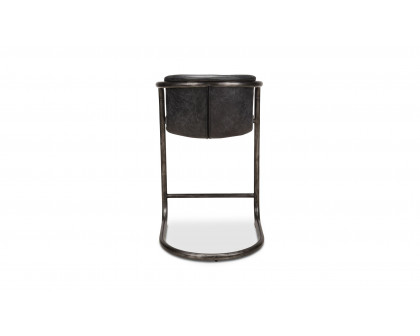 Moe's Freeman Industrial Counter Stool Set of 2 - Black