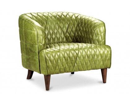 Moe's Magdelan Tufted Leather Armchair - Dark Green