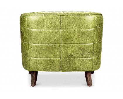 Moe's Magdelan Tufted Leather Armchair - Dark Green