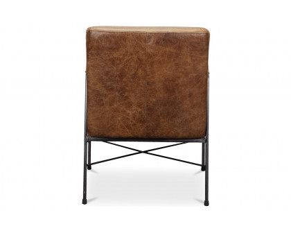 Moe's Dagwood Leather Armchair - Cappuccino