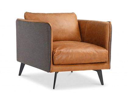 Moe's - Messina Leather Armchair in Brown