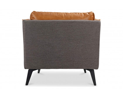 Moe's - Messina Leather Armchair in Brown