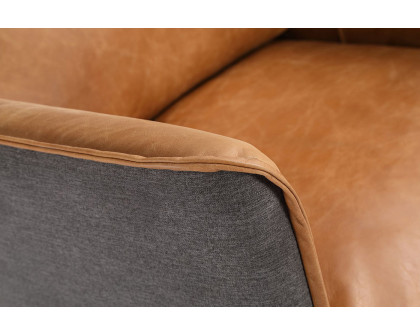 Moe's - Messina Leather Armchair in Brown