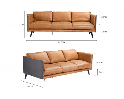 Moe's - Messina Sofa in Orange