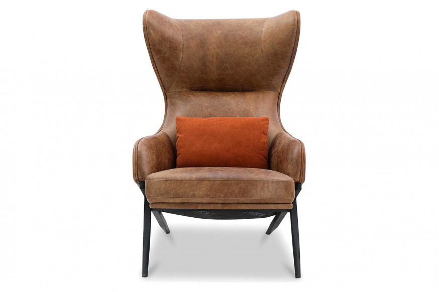 Moe's™ Amos Leather Accent Chair - Brown