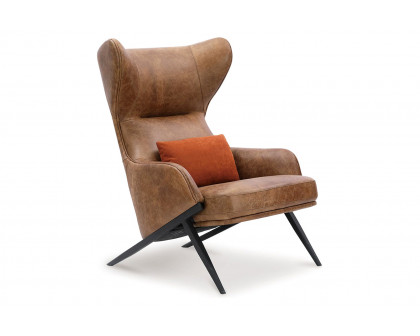 Moe's™ Amos Leather Accent Chair - Brown