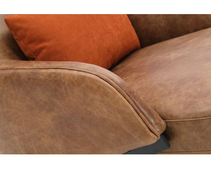 Moe's™ Amos Leather Accent Chair - Brown