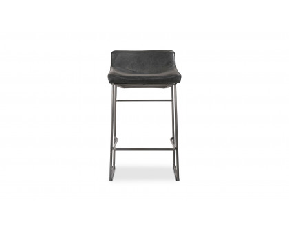 Moe's Starlet Contemporary Counter Stool Set of 2 - Black