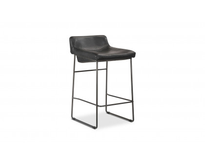 Moe's Starlet Contemporary Counter Stool Set of 2 - Black