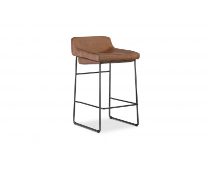 Moe's Starlet Contemporary Counter Stool Set of 2 - Cappuccino