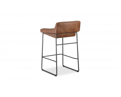 Moe's Starlet Contemporary Counter Stool Set of 2 - Cappuccino