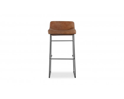 Moe's Starlet Contemporary Barstool Set of 2 - Cappuccino