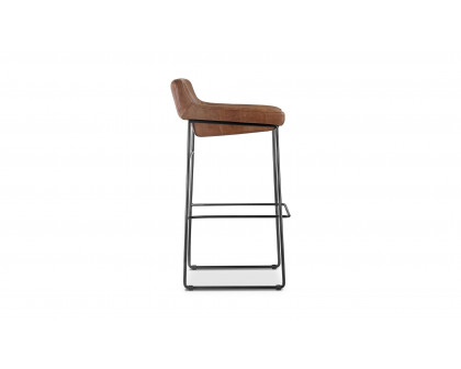 Moe's Starlet Contemporary Barstool Set of 2 - Cappuccino