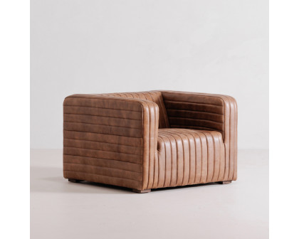 Moe's Castle Chair - Open Road Brown