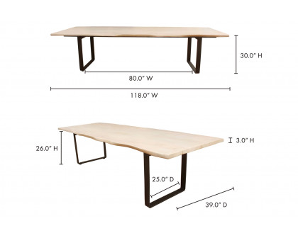 Moe's™ Wilks Dining Table - White