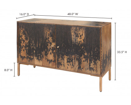 Moe's Artists Sideboard - Black, Small