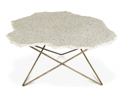 Moe's Positano Terrazzo Coffee Table - White