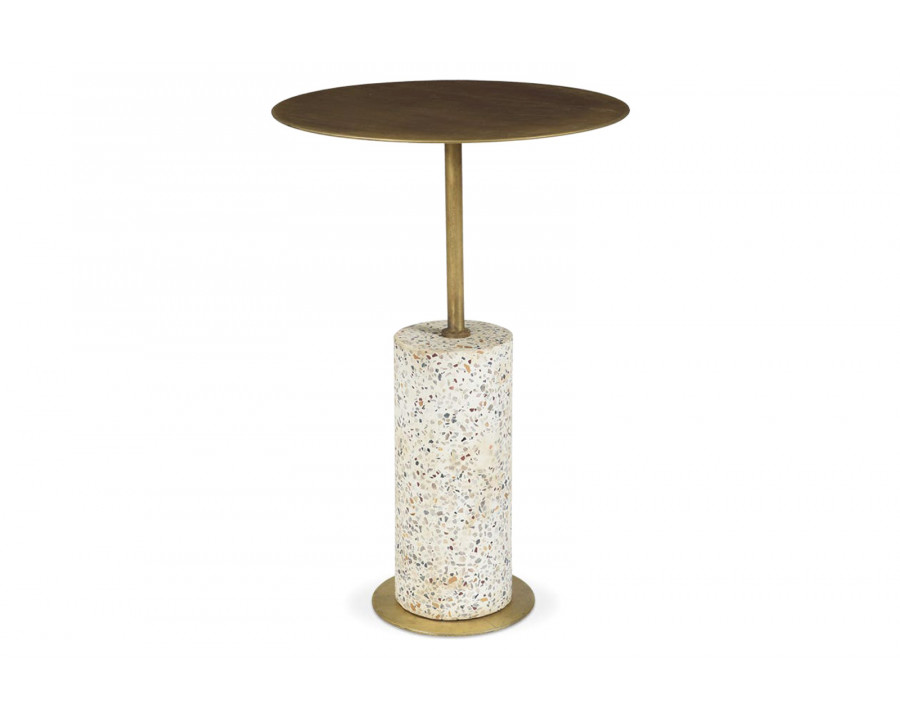 Moe's - Gabriel Accent Table in Brass