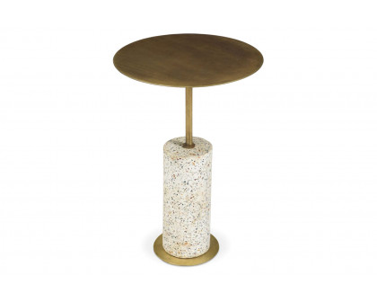 Moe's - Gabriel Accent Table in Brass