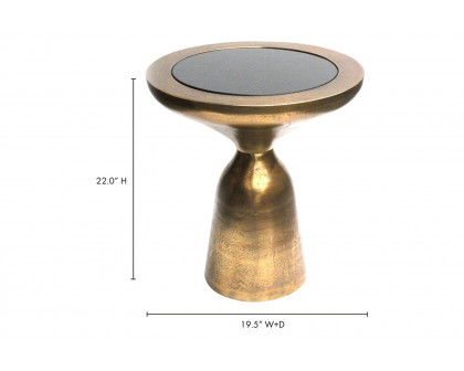 Moe's Oracle Accent Table - Antique Brass, Large