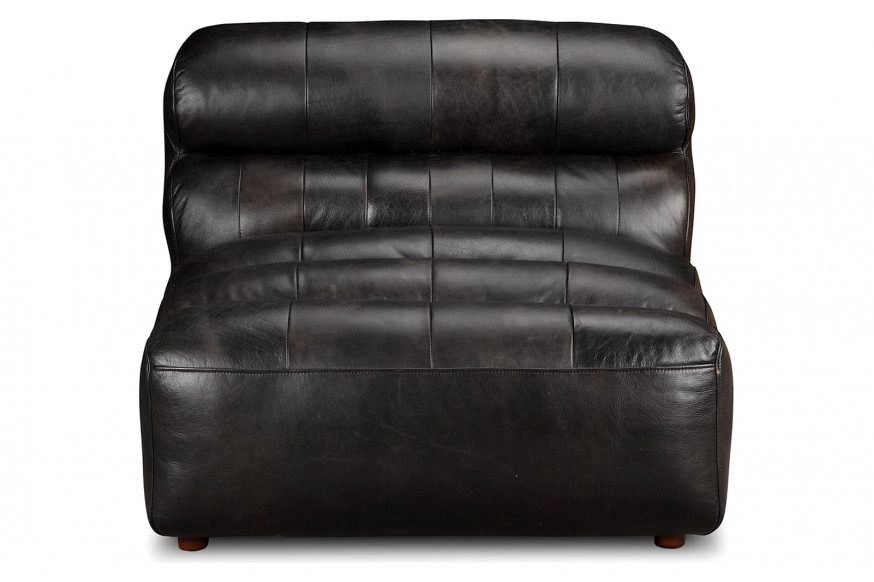 Moe's™ Ramsay Leather Slipper Chair - Antique