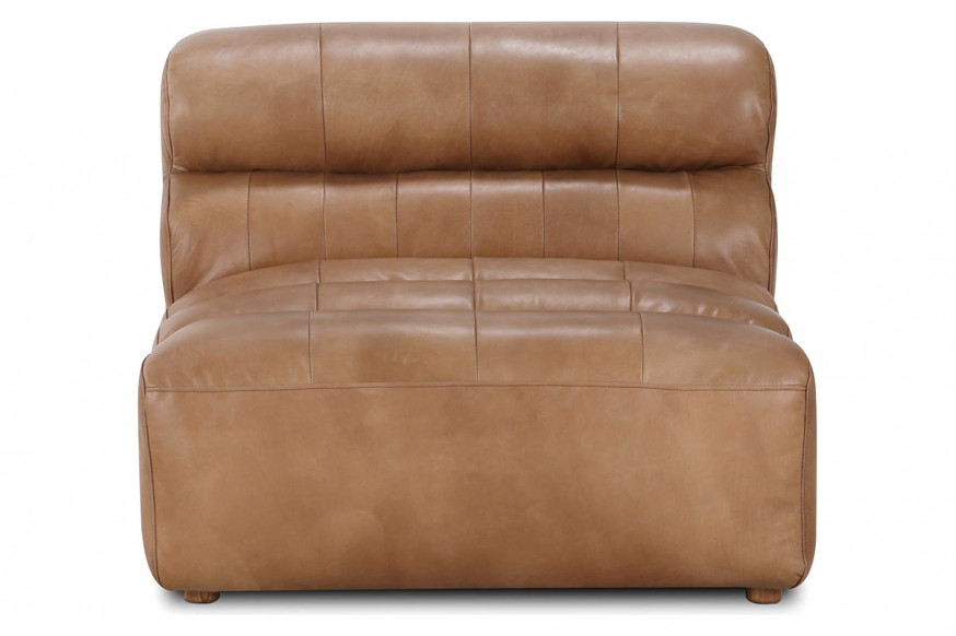 Moe's™ Ramsay Leather Slipper Chair - Tan