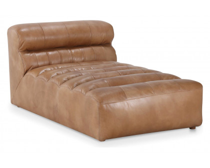 Moe's™ Ramsay Leather Chaise - Tan