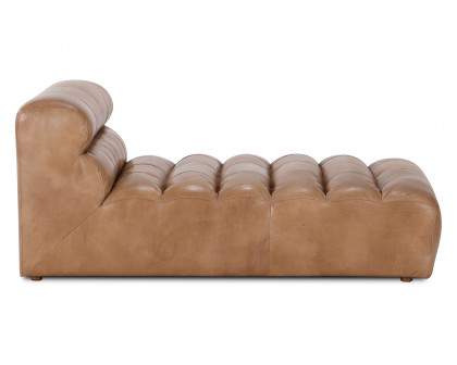 Moe's™ Ramsay Leather Chaise - Tan