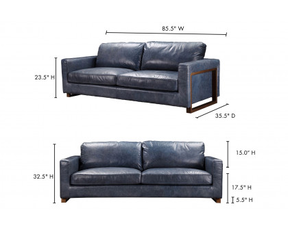 Moe's™ Nikoly Sofa - Blue