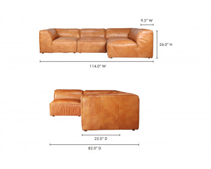 Moe's Luxe Signature Modular Sectional - Tan