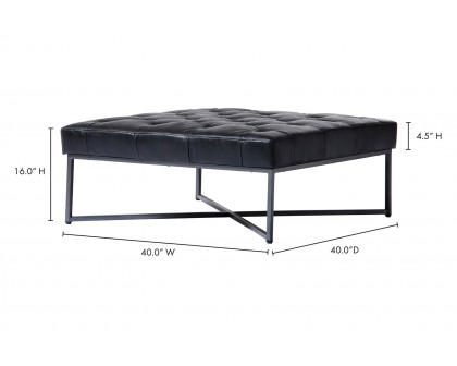 Moe's™ Thad Ottoman - Black