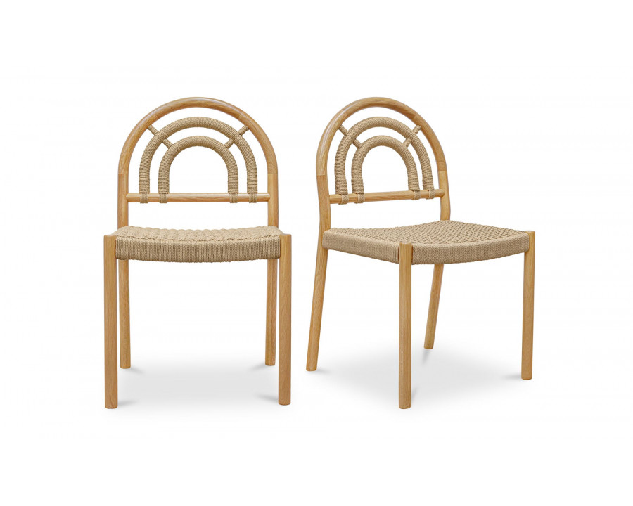 Moe's - Avery Rustic Dining Chair Set of 2 in Natural