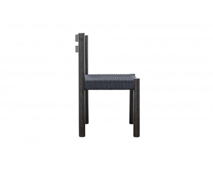 Moe's Finn Rustic Dining Chair Set of 2 - Black