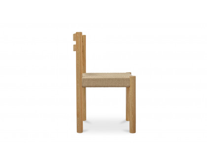 Moe's Finn Rustic Dining Chair Set of 2 - Natural