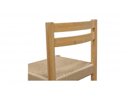 Moe's Finn Rustic Dining Chair Set of 2 - Natural