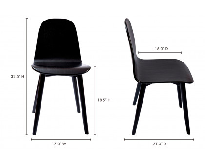 Moe's Lissi Dining Chair - Black