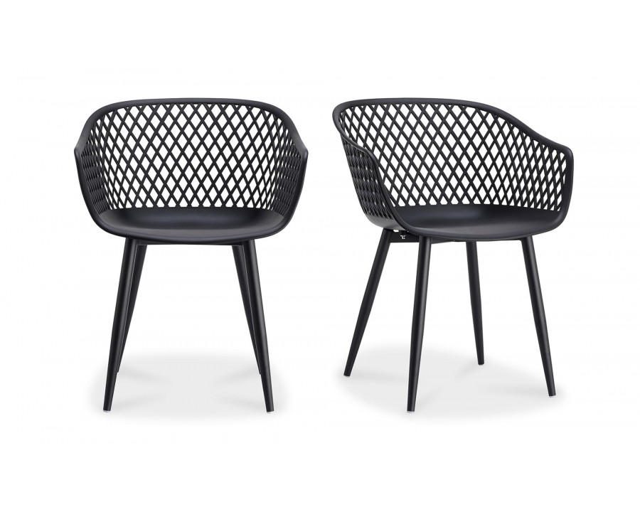 Moe's Piazza Contemporary Outdoor Chair Set of 2 - Black