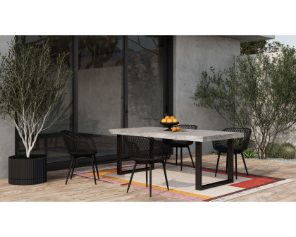 Moe's Piazza Contemporary Outdoor Chair Set of 2 - Black