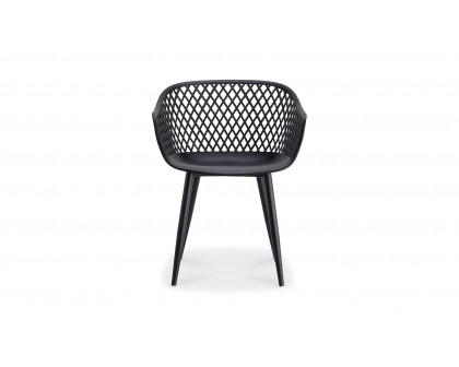 Moe's Piazza Contemporary Outdoor Chair Set of 2 - Black