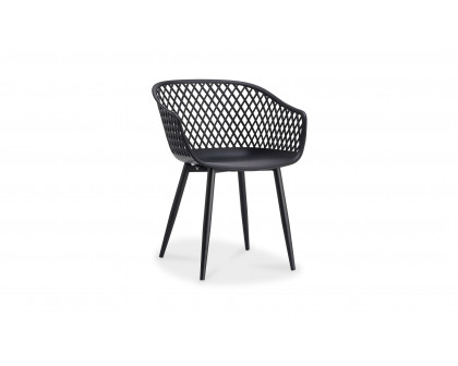 Moe's Piazza Contemporary Outdoor Chair Set of 2 - Black