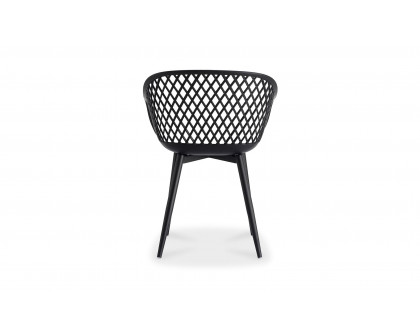 Moe's Piazza Contemporary Outdoor Chair Set of 2 - Black