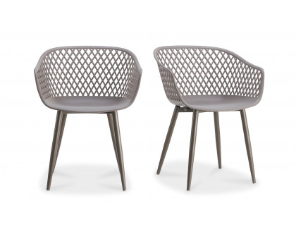 Moe's Piazza Contemporary Outdoor Chair Set of 2 - Gray