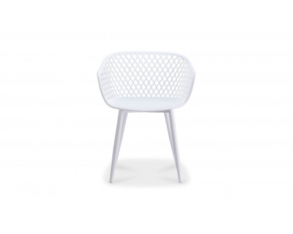 Moe's Piazza Contemporary Outdoor Chair Set of 2 - White