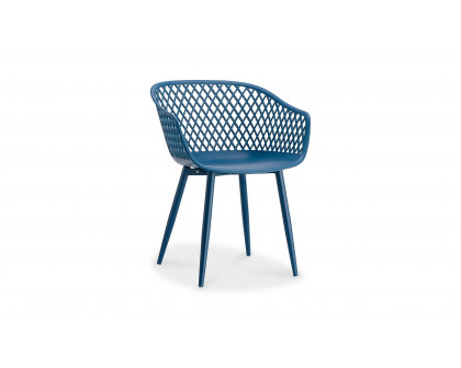 Moe's Piazza Contemporary Outdoor Chair Set of 2 - Blue