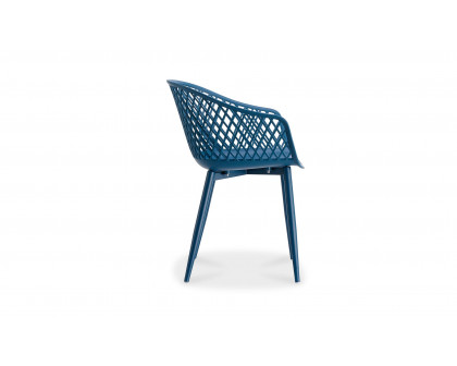 Moe's Piazza Contemporary Outdoor Chair Set of 2 - Blue